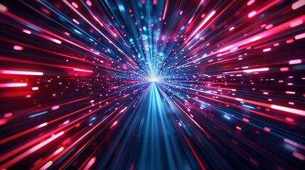 High-Speed Global Data Transfer: Tech Abstract Background