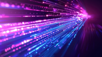 Obraz premium Tech Abstract Background: High-Speed Global Data Transfer