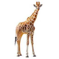 Obraz premium Cheerful Giraffe with Long Neck