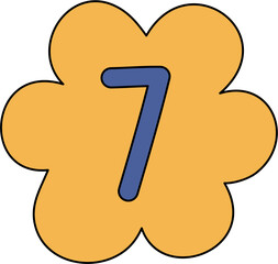 ransom note number cutout hand drawn number