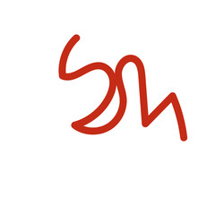 Doodle squiggly lines decoration vectors 