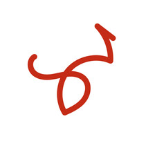 Doodle squiggly lines decoration vectors 