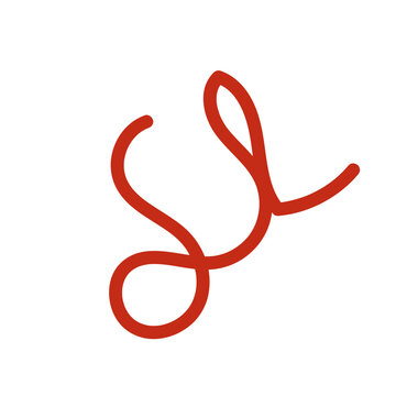 Doodle squiggly lines decoration vectors 