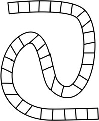 board game path for kid activity book 