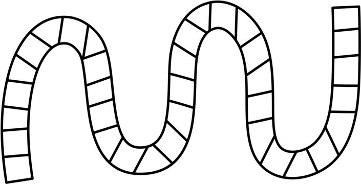 board game path for kid activity book 