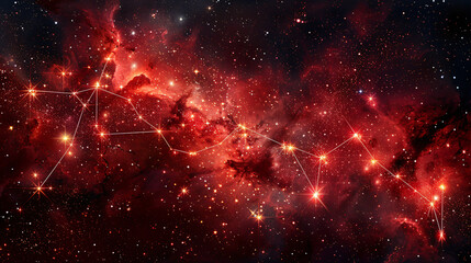 The constellation of the zodiac sign Scorpio