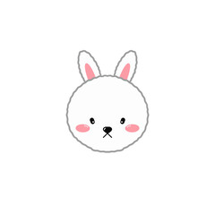 Flat animal illustration icon images, such as cats, dogs, pigs, lions, tiger, koala, cow, rabbit, giraffe, chick, duck, rat, monkey, ferret, panda