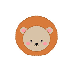 Flat animal illustration icon images, such as cats, dogs, pigs, lions, tiger, koala, cow, rabbit, giraffe, chick, duck, rat, monkey, ferret, panda