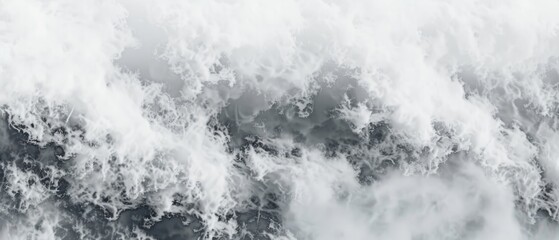 Panoramic close-up, high detail scan of fog cloud material, Generative AI