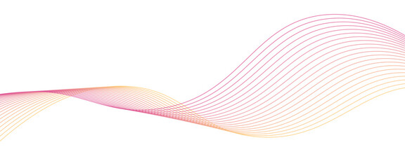 ウェーブ　ピンクと黄色のグラデーション　波　背景