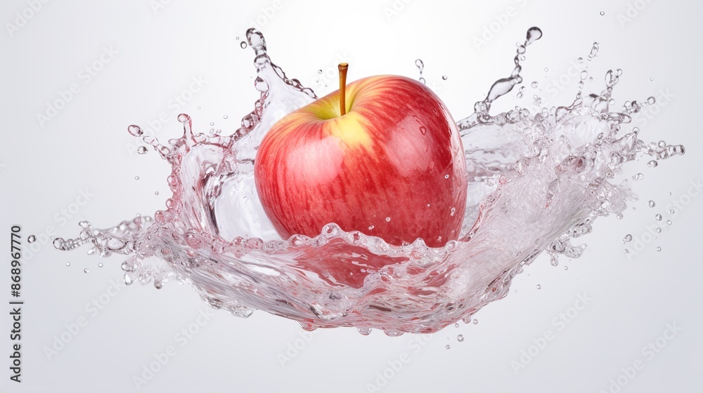 Canvas Prints apple in water