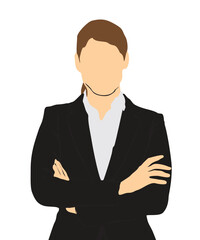 profile businesswomen hail isolated