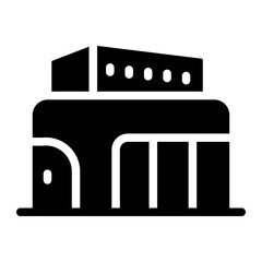 modern house Solid icon