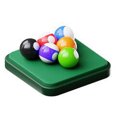 3d billiard ball 
