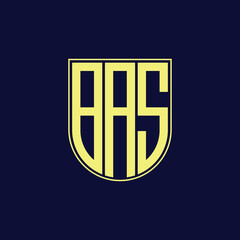 bas letter logo design