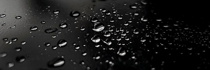 Fototapeta premium Water background, black background, water drops, water drops background, water pattern, water close-up, water pattern resources.