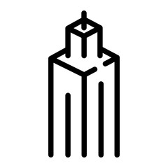 Fototapeta premium skyscraper Line Icon