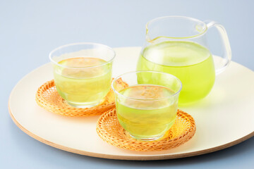 冷たい緑茶　グリーンティー