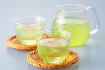冷たい緑茶　グリーンティー