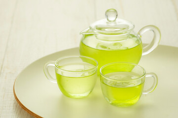 冷たい緑茶　グリーンティー