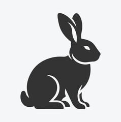 Obraz premium Charming Rabbit Silhouette Collection, Ideal for Design Projects and Crafts
