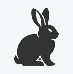 Fototapeta premium Charming Rabbit Silhouette Collection, Ideal for Design Projects and Crafts