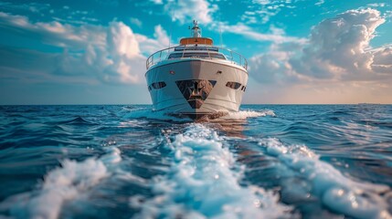 Yatch in beautiful red sea.