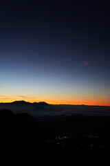 sunrise over the mountains