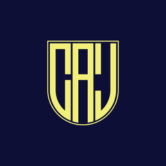 caj letter logo design