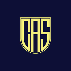 cas letter logo design