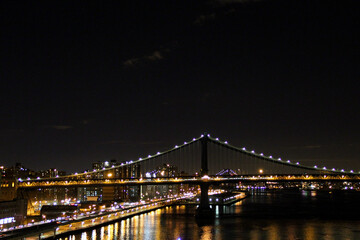 Obraz premium city bridge at night