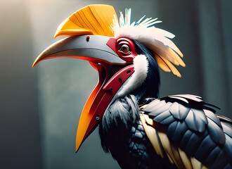 Fototapeta premium hornbill generative ai