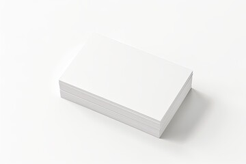 Business card mockup on isolated white background created with generative AI