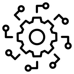 Automation Diffuse  Icon Element For Design