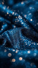 Obraz premium The fabric is adorned with elegant details, iridescence, and a shimmering shine