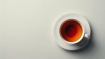 Cup of tea isolated on white background.