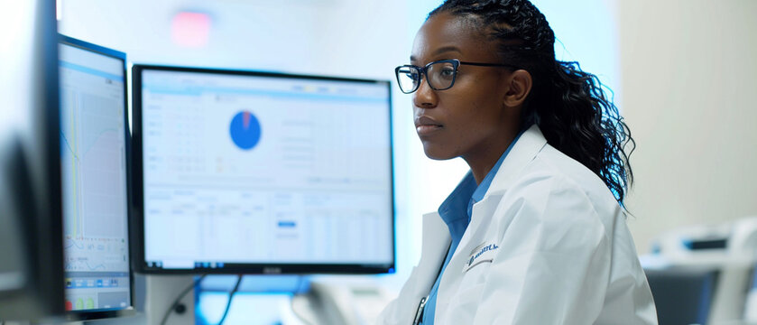 A healthcare data analyst interpreting clinical trial data.