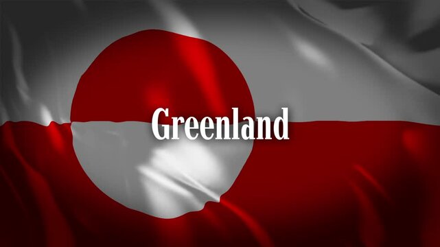 グリーンランドの旗に名前が現れます。