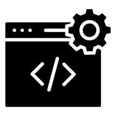 Web Developer  Icon Element For Design