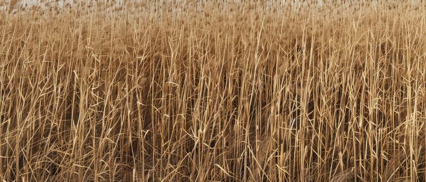 Panoramic close-up, high detail scan of switchgrass material, Generative AI