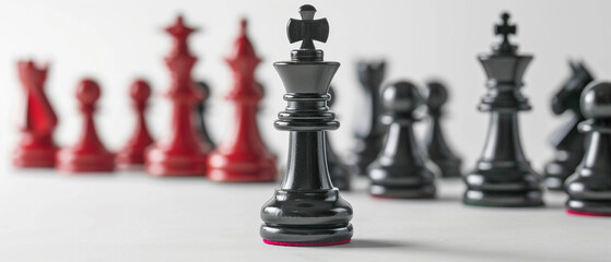 Success concept on white background leadership.