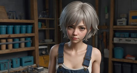 Bobby die Mechanikerin (Cartoon)