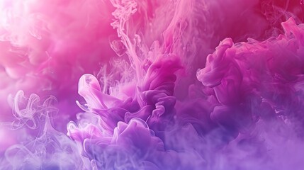 Fototapeta premium Abstract liquid smoke background. Pink magenta purple color ink dynamic motion background. copy space for text.