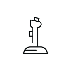 Drone Joystick Icon. Simple drone joystick controller icon for social media, app, and web design. Vector illustration.