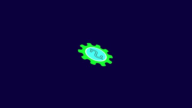 Doller and giyar icon animation on the 3D.