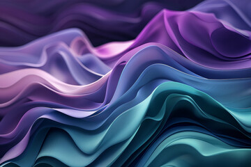 Obraz premium colorful, abstract representation of a flowing piece of fabric