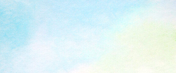 Watercolor background, art abstract surface blue watercolor painting textured design on white paper background, banner, backdrop, template, poster, wallpaper
