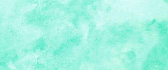 Watercolor background, art abstract surface green watercolor painting textured design on white paper background, banner, backdrop, template, poster, wallpaper