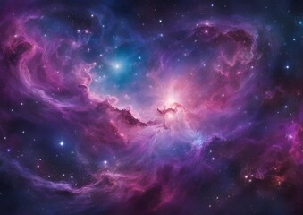 Fototapeta premium Stunning Galactic Wonders: Captivating Cosmos in Vibrant Detail