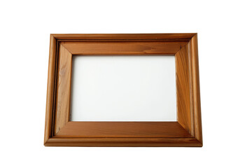 Wooden Frame isolated on white background